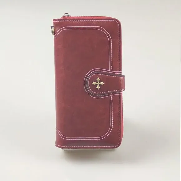 ✨✨BRAND NEW Womens Bifold Phone Wallet Cards Organizer - Picture 3 of 10